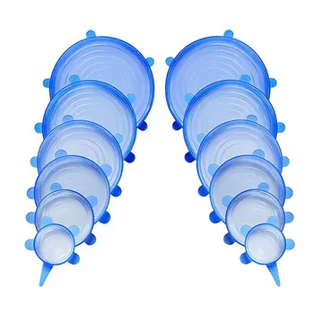 

Silicone Fresh-Keeping Cover 12-Piece Stretchable Multi-Function Fruit And Vegetable Cling Film Preservation Bowl Cover