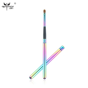 

Anmor Single Lip Brush 1 PCS Fashion Rainbow Make Up Brush with Cover Top Quality pinceaux maquillage