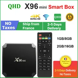 Original QHDTV X96 Mini Set-top box Android 9.0 8GB 16GB AMLOGIC S905W quad CORE X96Mini leadcool Android Lxtream Smart TV box