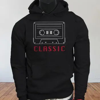 

Cassette Tape Classic Music Vintage Hipster Retro Mens Black Hoodie