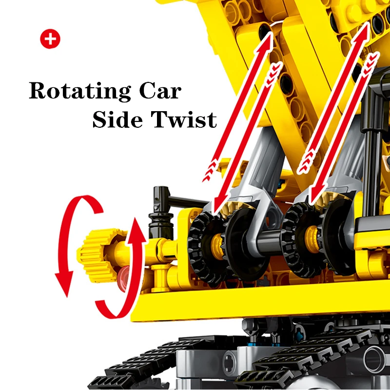 Дешево Diy Technic серия Moc большой экскаватор наборы модельный набор Город Развивающие игрушки для Дети Детские подарки строительные блоки кирпичи