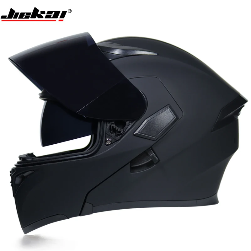 DOT ECE мотоцикл JIEKAI флип-ап зимние каски безопасности гоночный Мотокросс Capacete Quad Байк Шлем