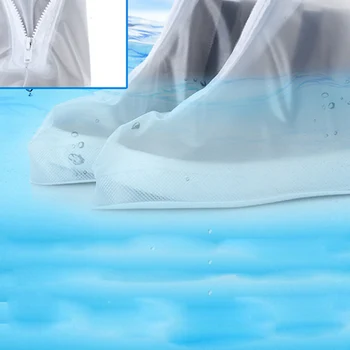 

Men Women Shoes Covers for Rain Flats Ankle Boots Cover PVC Reusable Non-slip Cover for Shoes With Internal Waterproof Layer