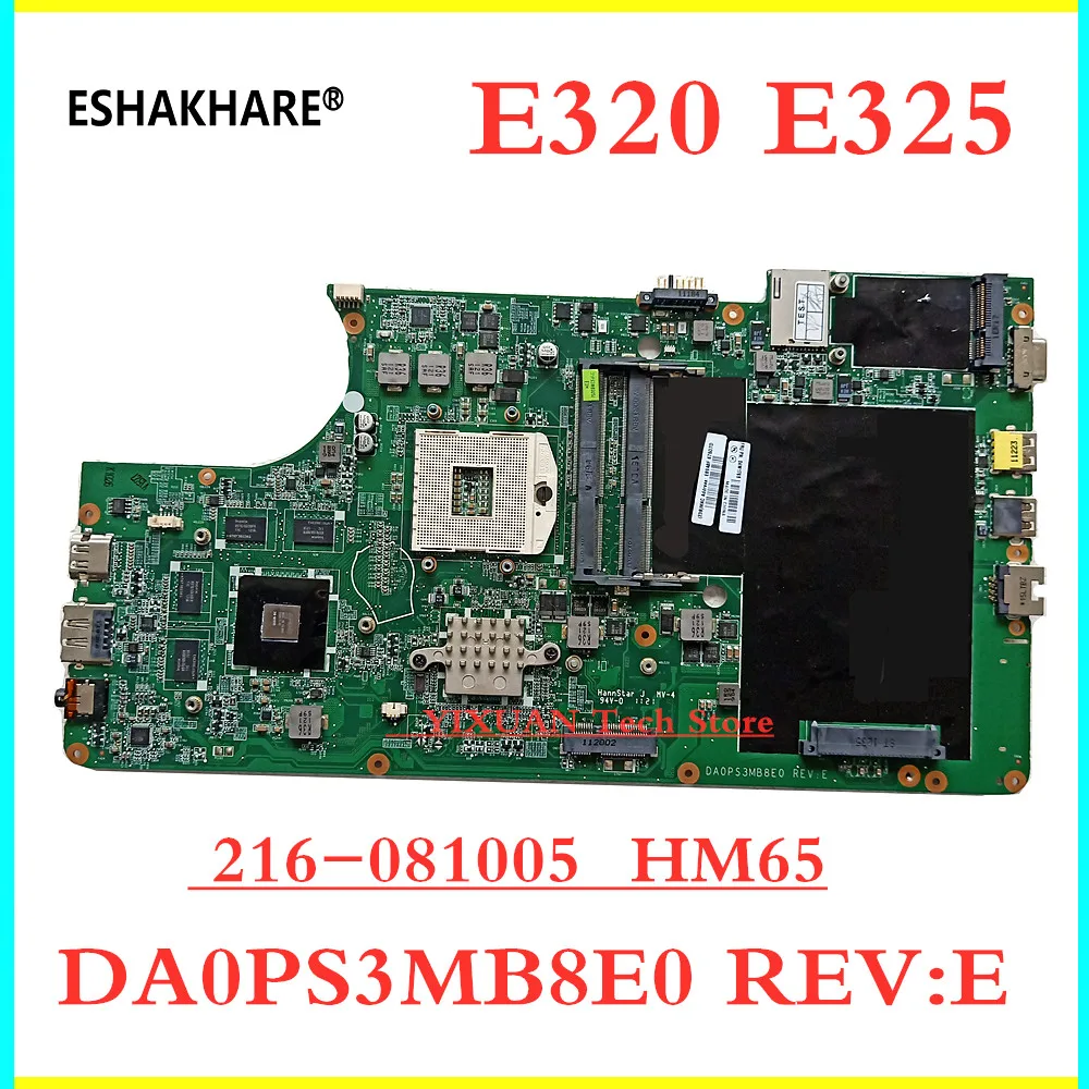 

04W1765 For Lenovo E320 E325 laptop motherboard HM65 PGA989 DA0PS3MB8E0 REV:E mainboard 216-081005 DDR3 free shipping