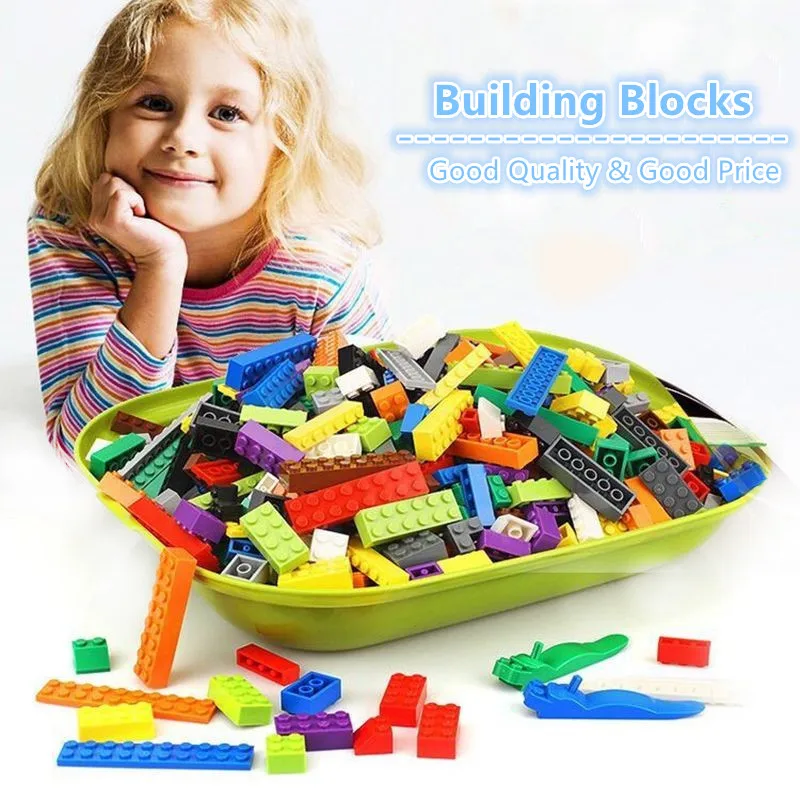 

1000 pieces City Building Rainbow Blocks Bulk Kits Accessory Compatible With Legoes MOC Assembly Bricks for Kids Technic Friends