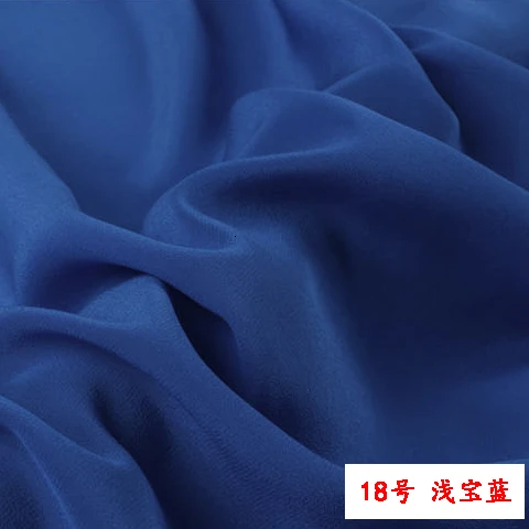 50 см/лот сплошной цвет натуральный шелк тканевый креп De Chine натуральный шелк обе ширина 140 см 24 цвета s - Color: asphoto