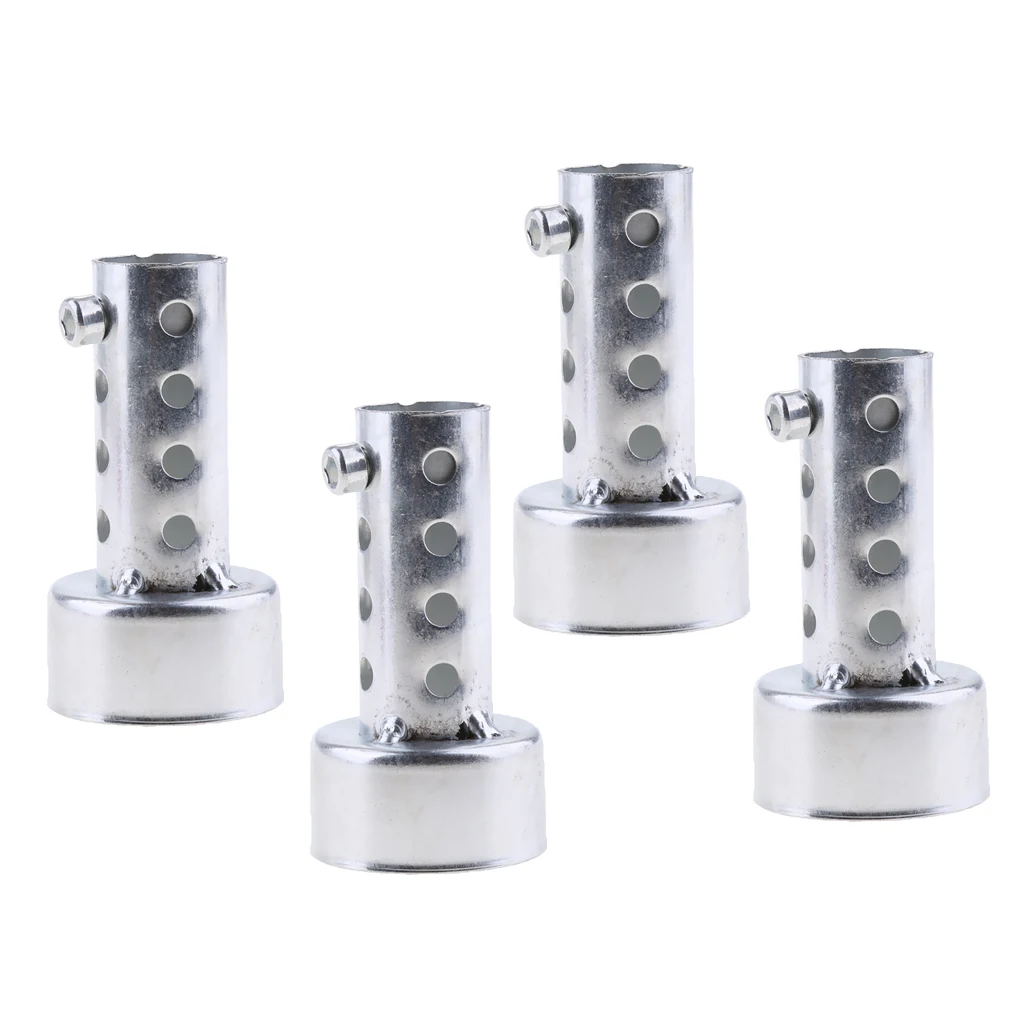 4pcs 80mm Long Exhaust Baffle Fits 44-46mm Exhaust Pipes (Baffle O.D. 45mm)