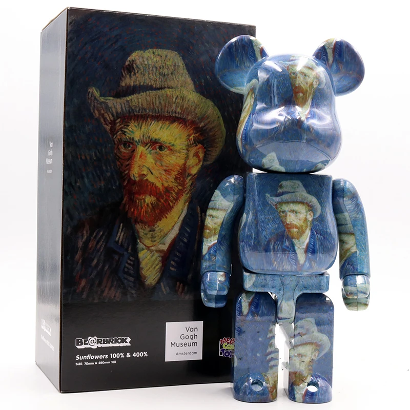 

FREE Fashion doll van@gogh 21 styles 11inch 28cm 400% Be@rbrick violent bear building block bear DIY Fashion Toy