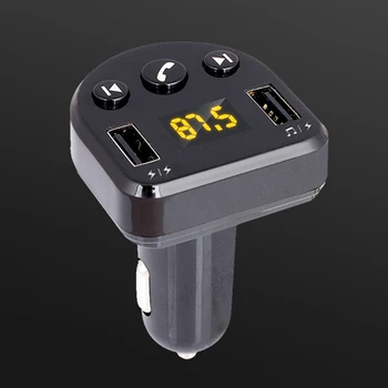 

Car MP3 Player Bluetooth FM Transmitter Kit Hands-Free 3.1A Dual USB Car Charger Smart MP3 Player Dual USB Charging