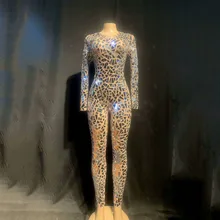 Блестящие линзы Сетчатые брюки Комбинезон Бар DS Party Dancer Костюм Сценические костюмы Для певцов Перформанс Сексуальная одежда Боди