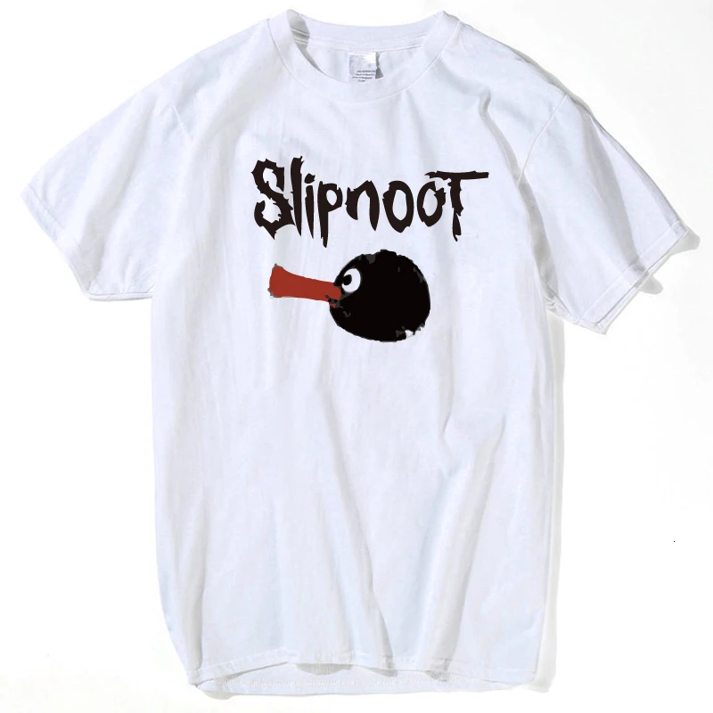 Slipknot Pingu футболки мужские с коротким рукавом хип-хоп рок футболка Панк футболка Slipknot Pentagrama wo мужские летние топы и блузки