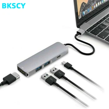 

BKSCY USB C HUB To HDMI Type C hub Thunderbolt 3 Adapter for MacBook Samsung Galaxy S9 Huawei P20 Mate 20 Pro Type C USB 3.0 HUB