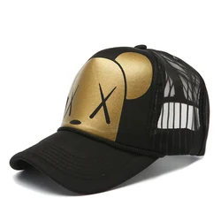 Unisex Mesh Baseball Cap Pentagram Print Summer Breathable Sports Hats For Men Women Snapback Curved Hats Hip Hop Caps Dad Hat