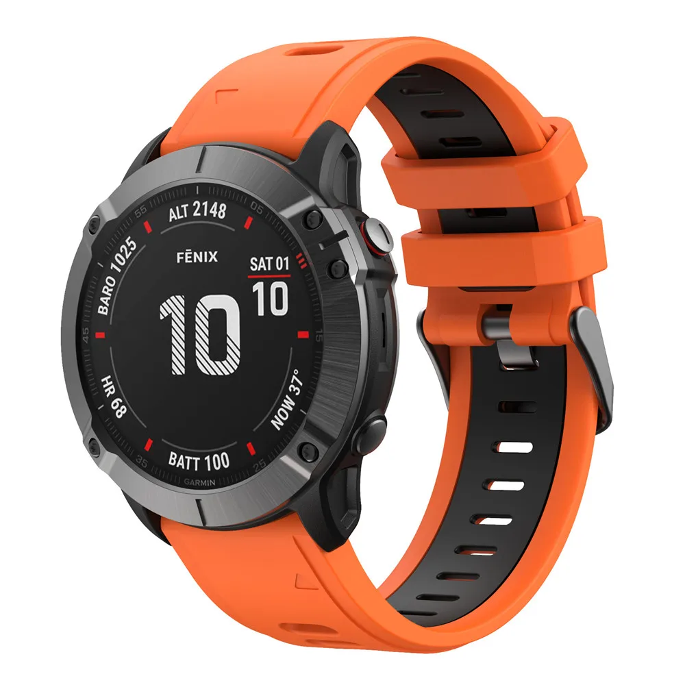 Garmin Fenix 6X 6X Pro 7X GPS Smartwatch Watchband  BEHUA ü Ʈ, Easy Fit Quick Release Watch Bracelet Correa