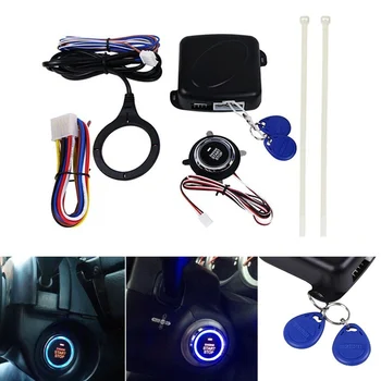 

Car Engine Push Start Button RFID Engine Lock Ignition Keyless Entry System Go Push Button Engine Start Stop Immobilizer 5