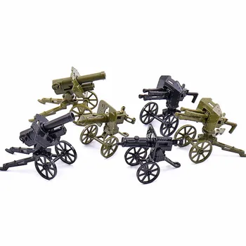 

Moc 3pcs/set Military WW2 Heavy Gun Weapon Accessories Parts Sets SWAT Army Police Building Blocks Bricks Toys for Boys Gifts