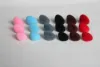 50pcs 12mm 15mm 18mm 20mm 22mm 24mm 26mm pink/red/black/brown gray blue flocking Triangular safety toy nose with soft washer 1