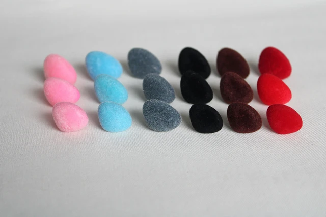 50pcs 16*12mm Black Plastic Dog Nose Stuffed Animals Noses Amigurumi Safety  Noses Dog Nose for Crochet doll. - AliExpress