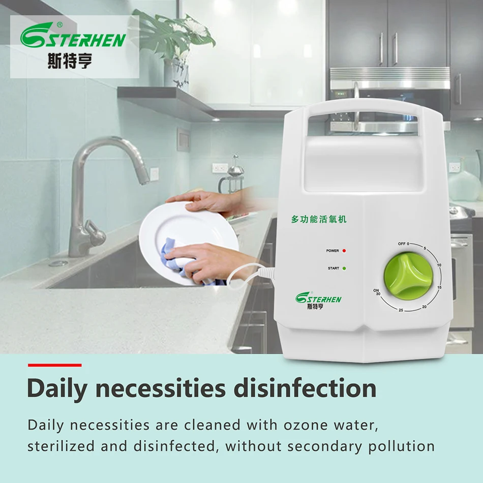 STERHEN ozone generator 220v ozone purifier o3 Cleaning fruits and vegetables O3 Timer Air Purifiers Water Food Sterilizer