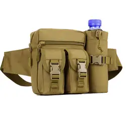 Спортивная сумка мужская водостойкая 1000D нейлоновая дорожная тактическая бутылка для воды фанни поясная сумка Спортивная Охота хип-пакеты