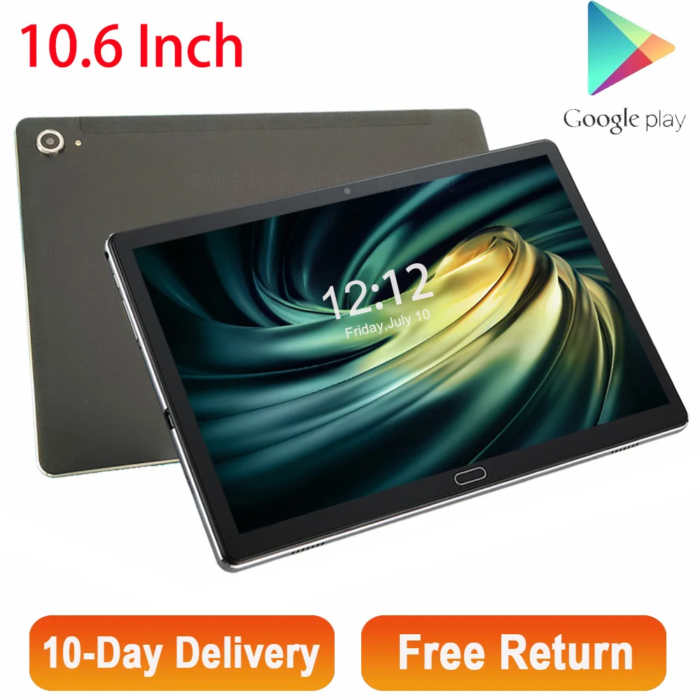 2021 orijinal 4G 10.6 inç Tablet Android 8.0 MTK6797 Deca çekirdek çift 4G Tablet telefon oyun 13MP kamera 7000mAH 1920*1280