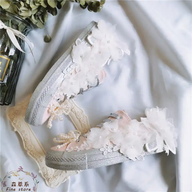 bridal canvas shoes