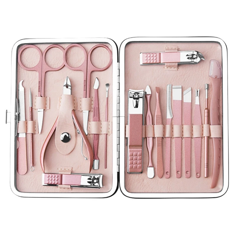 Conjunto de Tosquiadeira de Unhas Conjunto de Aço Tesoura de Unhas Removedor de Pele Suprimentos de Unhas Inoxidável Pedicure Morta Ferramentas Manicure Pro