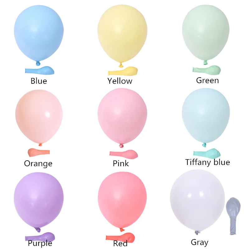 103050pcs 10Inch Latex Macaroon Balloon Birthday Party Decoration Balloons Sweet Wedding Colorful 2.2g Air Ball Arch Balloon66