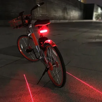 

Bike Brake Light X5 Wireless Version Flash Safety Rear Turn Bicycle Wireless Remote Control Turning Laser Light
