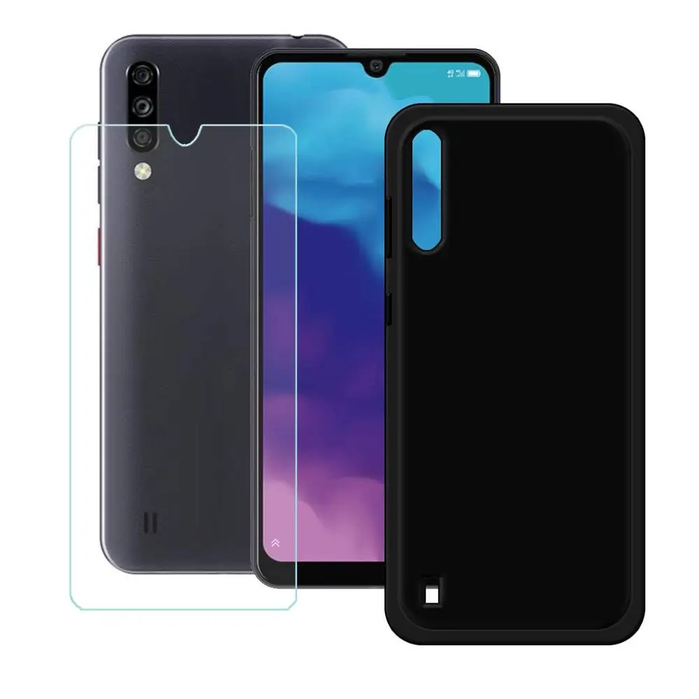 For ZTE Blade A7 Tempered Glass ZTE Blade A7 Case Soft Silicone Case With Full Tempered Glass For ZTE Blade A7