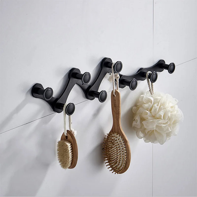 

Expandable Towel Rail Hooks Hanger Adjustable Aluminum Wall Mounted Rack PAK55