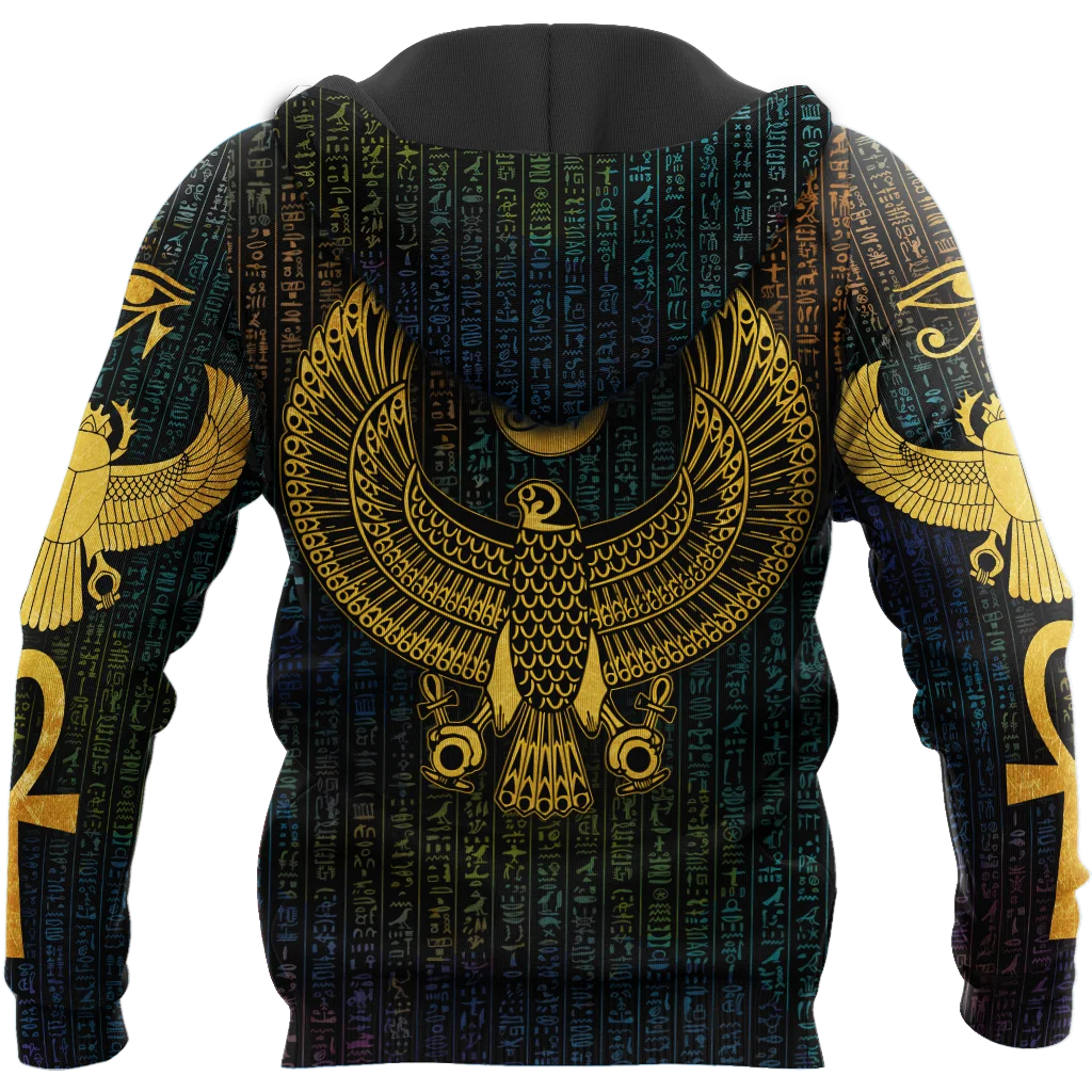 Hieroglyphen Altes Ägypten 3D-Druck Männer Herbst Hoodie Unisex Kapuzenpullover Streetwear Casual Reißverschluss Hoodies DK341 – Detail 7