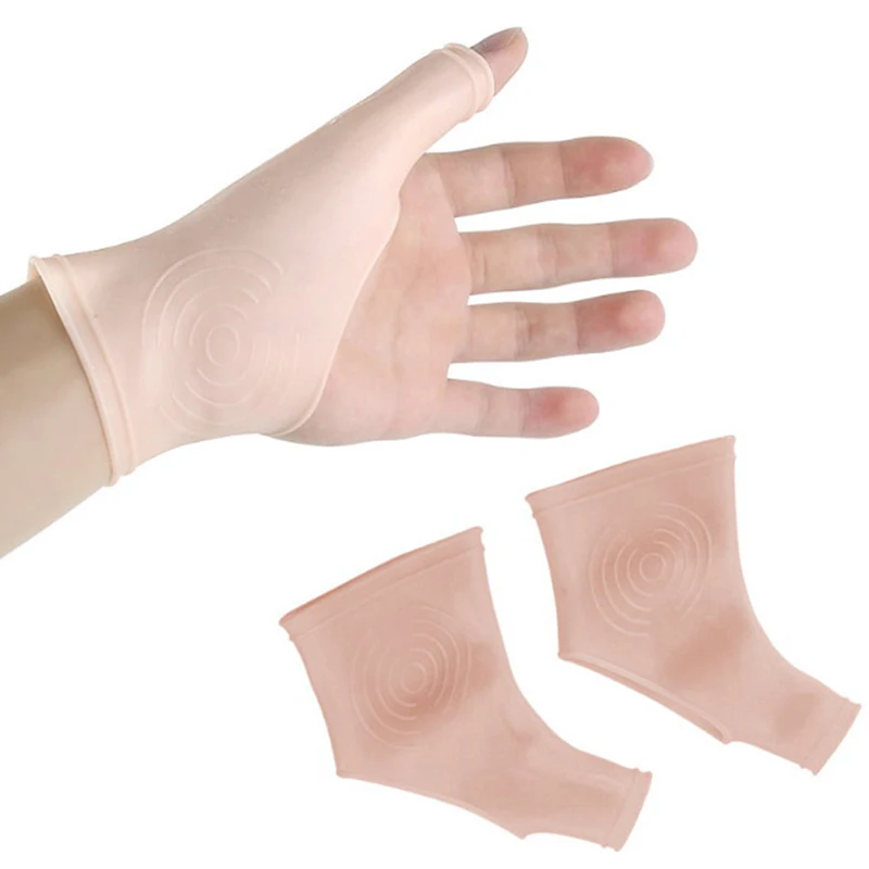 Silicone Gel Wrist Thumb Support Braces for Right & Left Hand Relief Pain for Carpal Tunnel Rheumatism Tendonitis Yoga 1Pair wrist brace wrist guard wrist support wrist support band