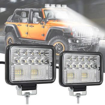 

2PCS Car Work Light 6000K 78W Light Bar 3030 LED Large Field of View Off-road Bulb Light Bulb Fog Lamp Lighting Auto Parts