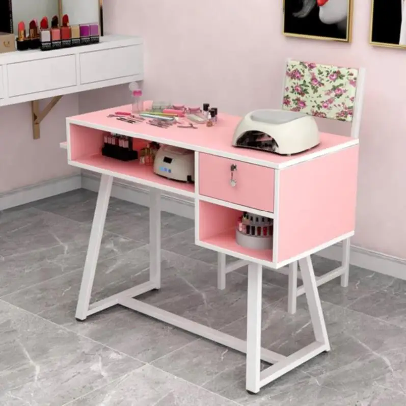 

Single Manicure Table and Chair Set Japanese Multi-function Shop Manicure Table White Nail Combination Chair Double New