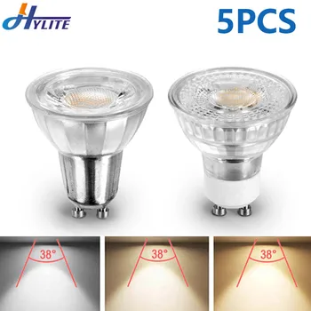 

5Pcs/Lot LED Bulb GU10 38 Angle 5W 7W 8W Indoor SMD Lamp Home Decoration Dimmable Spotlight Warm Cold White Ampoule AC 180-265V