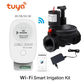 

Tuya Wifi Intelligent SmartControl Garden Irrigation Kit System Controller Automatic Watering Irrigate With solenoid valve