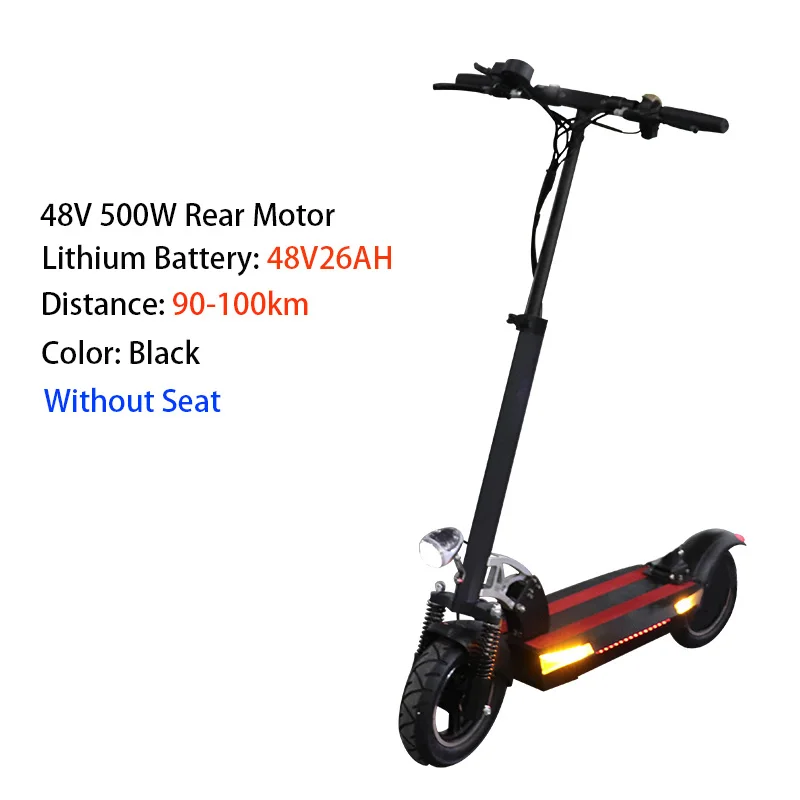 48v500w электрический скутер более 100 км Лонгборд сильный Мощный складной электрический велосипед для взрослых hoverboad e скутер с сиденьем - Цвет: b48v26a noseat