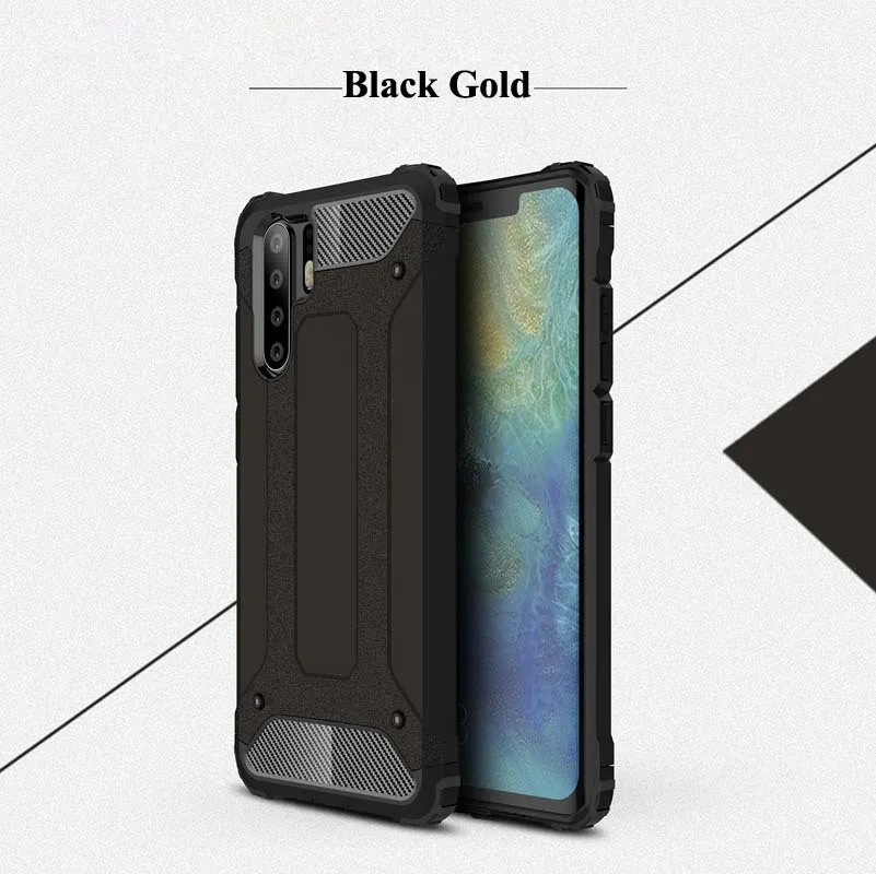 1000 шт Бронированный чехол s для huawei P30 Pro P20 Lite P10 Plus P9 P8 Lite противоударный чехол-гибрид для телефона двухслойный чехол