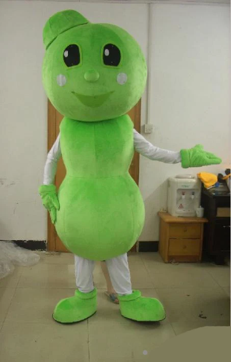 

Green beans mascot costume props puppet clothes stage doll costume Halloween Christmas Party Masquerade Anime Shows