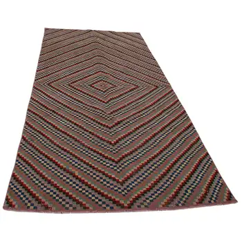 

125x254 Cm Multicolor Handmade Bohemian Rug-4x8 Ft