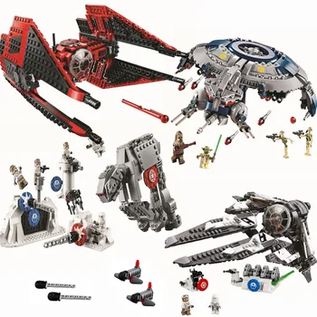 

New LepininglyStar Wars Series Avenger Of The Sith Starfighterd Imperial Landing Building Blocks Bricks Kids Children Gift
