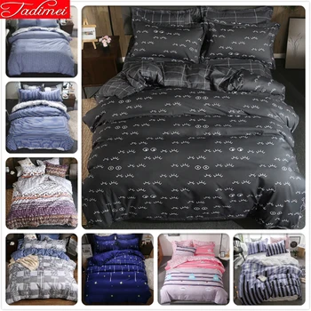 

Adult Couple Double Big Size Quilt Comforter Duvet Cover Bedding Set Soft Cotton Bed Linen Queen King Bedspreads 180x220 220x240