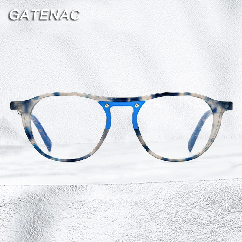 

Vintage Acetate Optical Eyeglasses Frame Men Myopia Prescription Glasses Women 2022 New Luxury Retro Glasses Frame Eyewear
