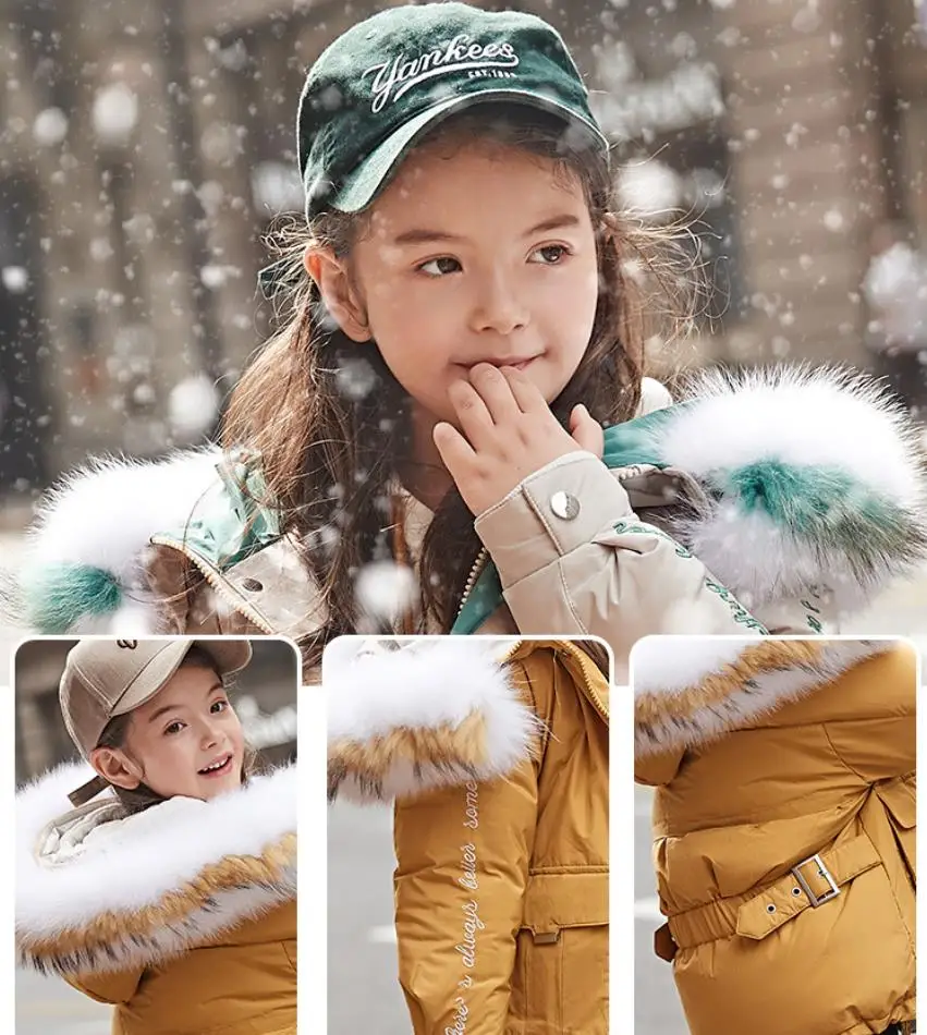 Wholesale Children boy and girls thicken down jackets winter new brand warm white duck down coats kids tops parkas ws1106