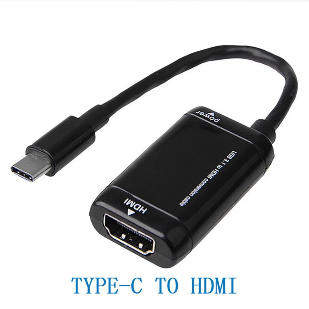 Мужской и женский горячий USB C type C к HDMI адаптер USB 3,1 ТВ кабель для MHL Android телефон планшет аудио/видео удлинитель кабеля#901
