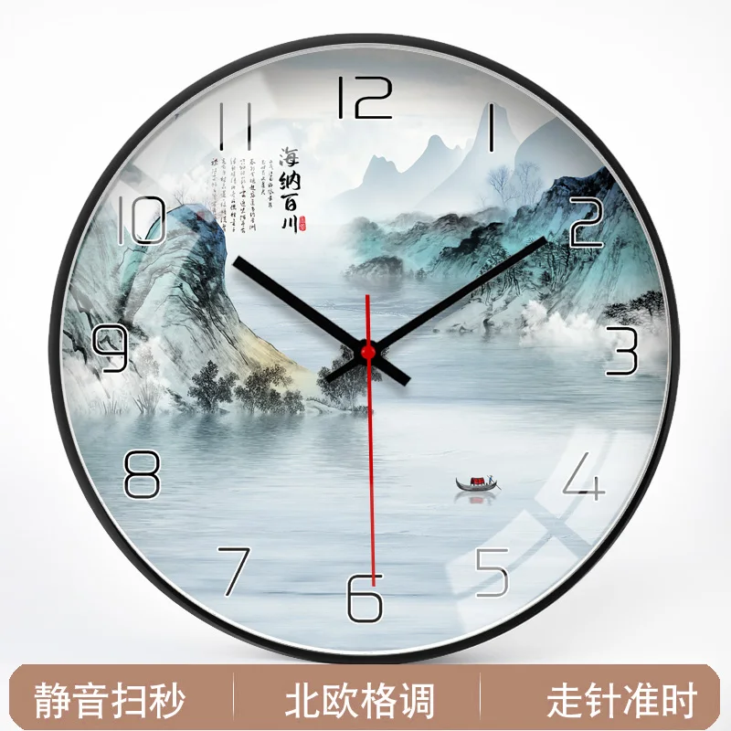 

Настенные часы в скандинавском стиле, современные декоративные настенные часы с металлической иглой, громкоговорителем, бесшумный динамик для гостиной, спальни