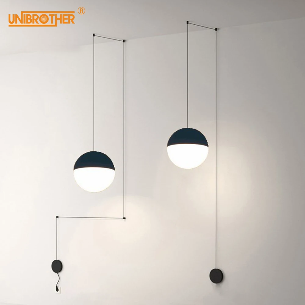 

Industrial Pendant Lamp modern creative hanging lamp bedroom living meeting room corridor decor lighting Minimalist Luminaire
