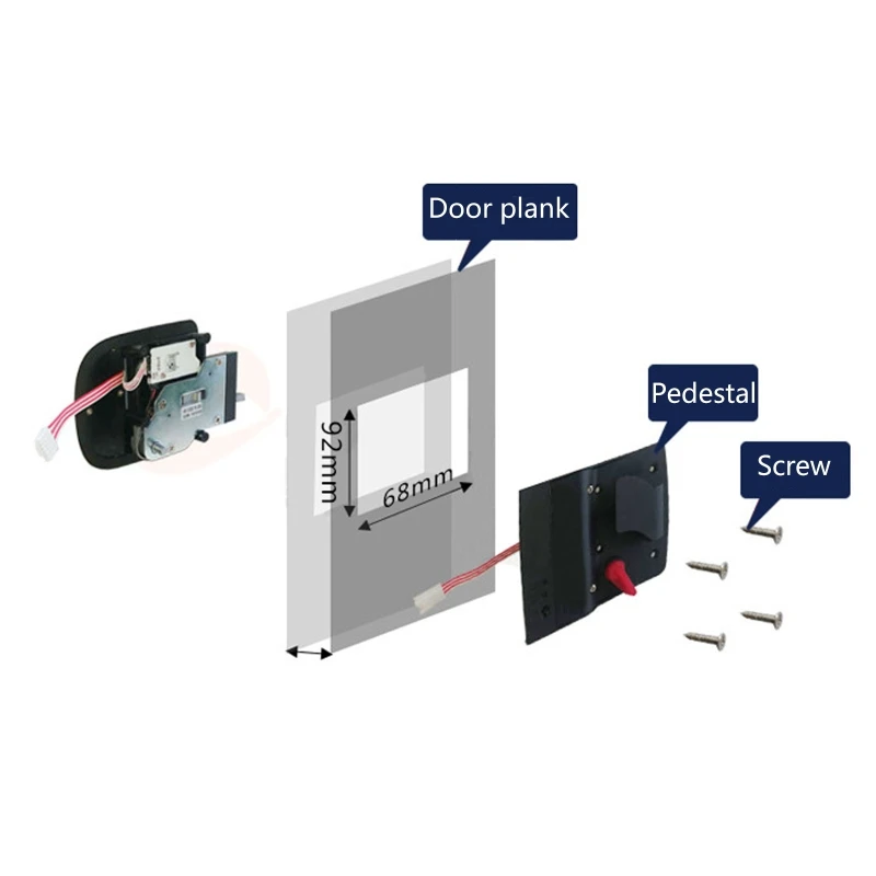 RV Remote Lock Entry Door Latch Lock Anti-theft for Travel Trailer Motorhome RV Security Supplies RV Remote Lock