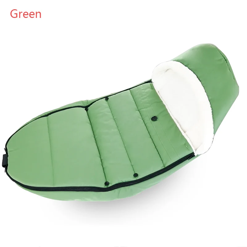 Green Универсальная детская коляска, зимние носки, сумка для сна, ветрозащитная для Yoya yoyo, коляска, теплая муфта, чехол для детской коляски, аксессуары - Цвет: Green